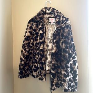 Leopard print Sherpa